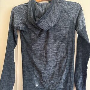 Lululemon Athletica Charcoal Hooded Top